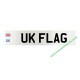 NUMBER PLATE FRONT WITH UK FLAG IDENTIFIER 